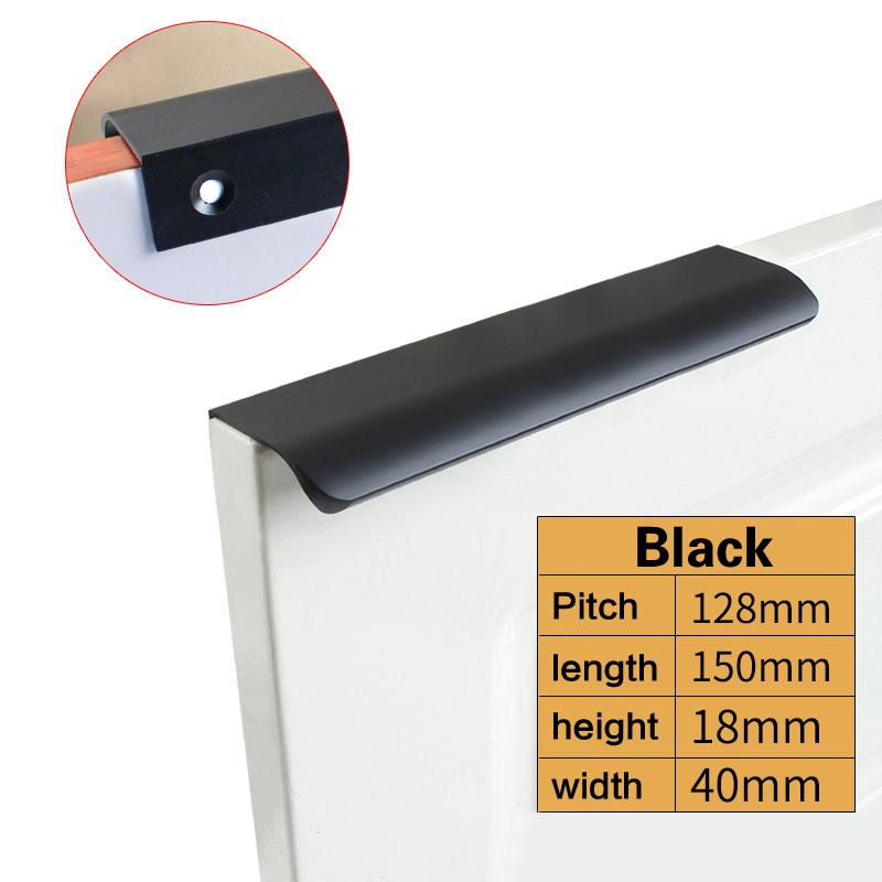 1 шт. ручки для шкафа в спальню, ручки для ящиков мебели, ручки-скобы, скрытая дверная ручка для кухни