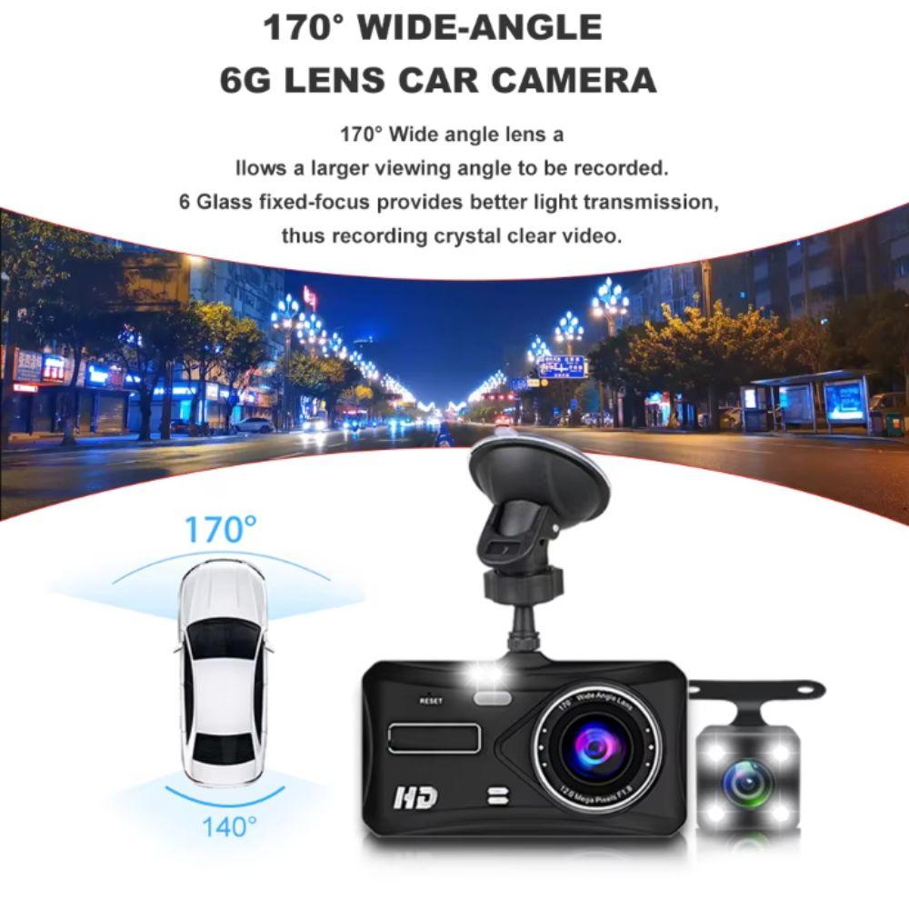 Night Vision Car DVR Dual Lens Digital Video Recorder Mirror Car Video Recorder Driving