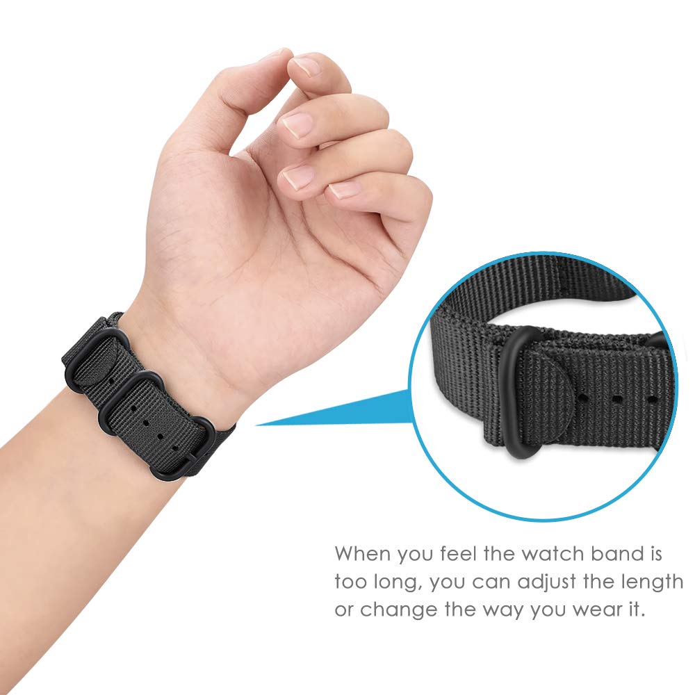 20mm 22mm watch strap For Samsung Galaxy watch 7/4/6/classic/5 pro/Gear S3/amazfit Nylon loop bracelet Huawei GT 2E/3/Pro/4 band