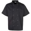 Premier Unisex Studded Front Short Sleeve Chefs Jacket