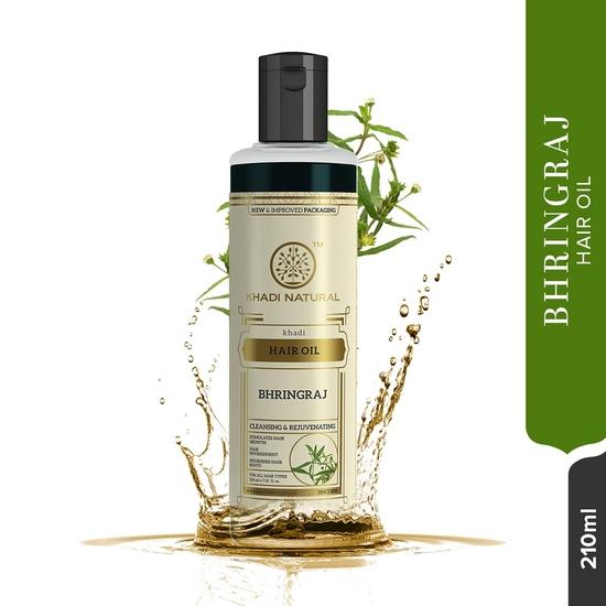 KHADI NATURAL Масло для волос Bhringraj от выпадения волос, питательное масло для здорового роста волос, парабен, 210 мл