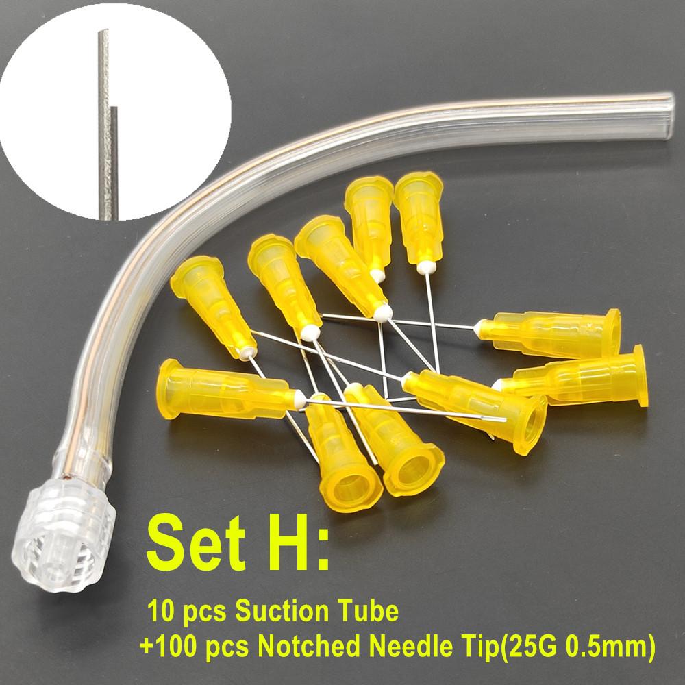 Dental Suction Tube Suction Pipe Drying Set for Accurate Suction Finalize with Washing Endo Irrigation Needle Tip Material