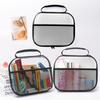 Zipper Bag PVC Transparent Mesh Storage Bag Waterproof Stationery Organizer Pouch  Swimming Pool
