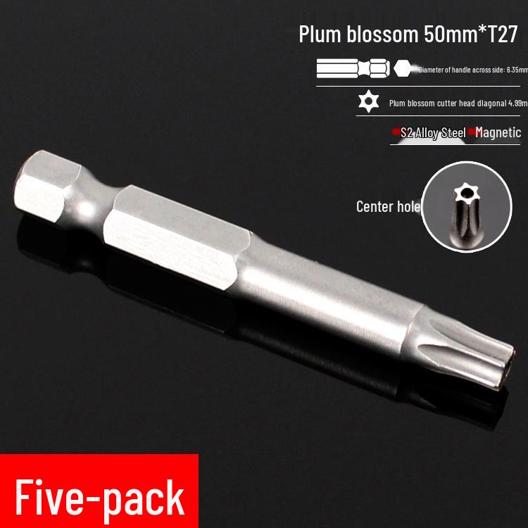 Набор магнитных шестигранных отверток Plum Blossom S2 - Набор бит для пневматической дрели 6,35 мм