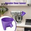 Воронка для муки для миксера Kitchen Aid, Угловая конструкция 30 градусов для удобного выливания, Прочный кухонный аксессуар, Безопасный для посудомоечной машины, Защита от брызг