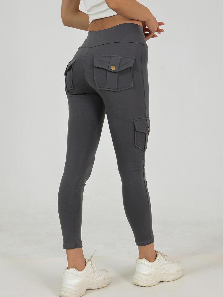 Женские быстросохнущие брюки для йоги с высокой талией - Эластичные фитнес-леггинсы с эффектом подтяжки бедер