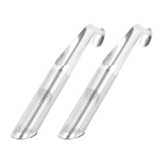 1/2 шт. Диффузор для чая из нержавеющей стали с мелкой сеткой, ситечко с ручкой-крючком для подвешивания, креативный трубчатый заварник для чая из рассыпного листа