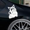 Наклейка Кот Девушка Аниме, Автомобиль, Грузовик, Лобовое Стекло, Ноутбук, Винил, Наклейка, Аксессуары, Подарки, JDM, Слэп, Персонализированная, Кошка, Девушка