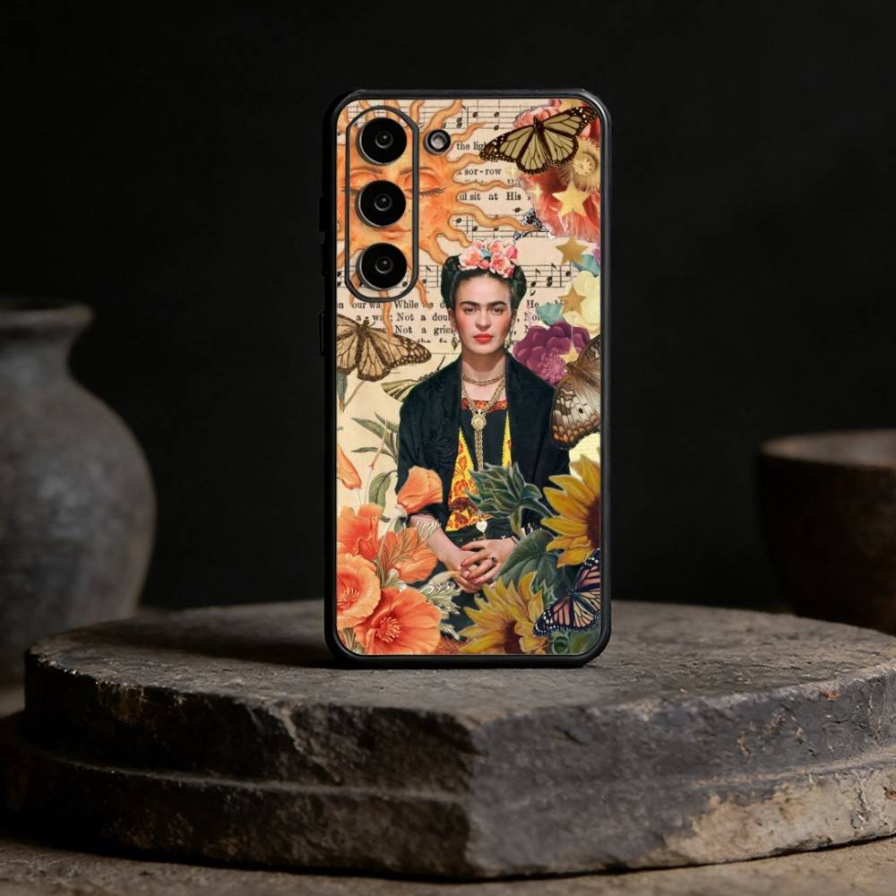A-Art Frida Kahlo Phone Case For Samsung Galaxy A91,80,73,72 ,71,53,52,32 ,31,22,21s,20,Soft Black Case