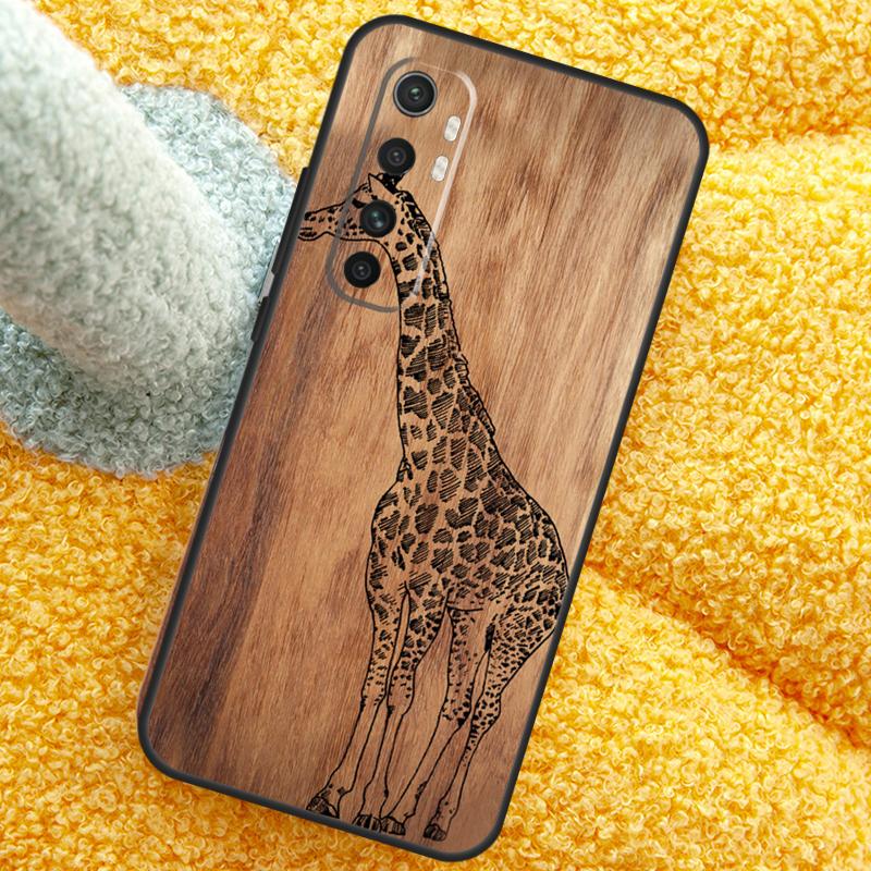 Чехол из натурального бамбука с принтом животных для Xiaomi 15T Pro 14T 13T 14 15 Ultra 17 Pro Max Чехол для POCO F7 F5 F6 X5 X6 X7 Pro