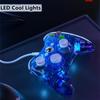 VAORLO Проводной USB-контроллер, геймпады для Xbox 360, джойстик с прозрачным корпусом, геймпад для ПК с ОС Windows, компьютер со светодиодной подсветкой