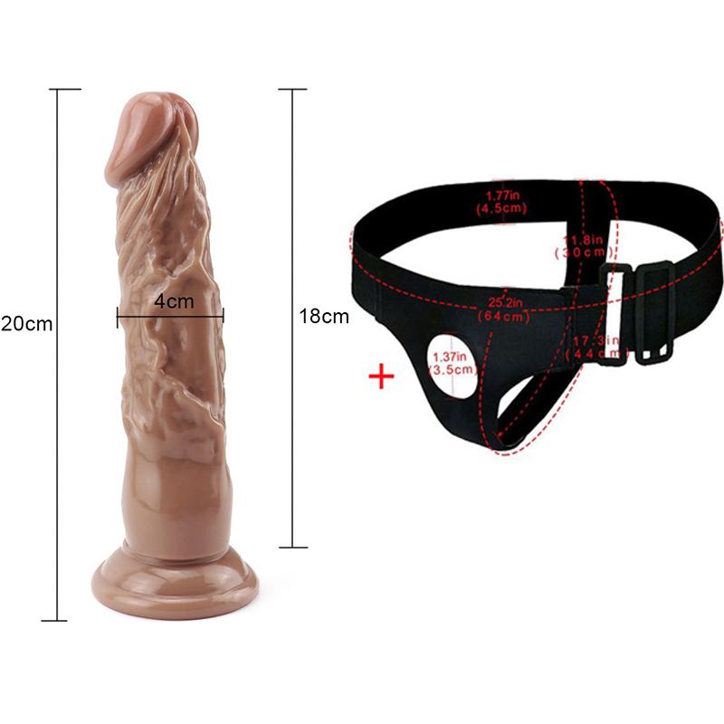 Dildo MoDi Realistic Strapon Dildo Penis Adult Sex Toys For Women Lesbian Men Gay 18+