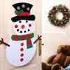 Easy To Hang DIY Felt Snowman Cartoon Wall Hanging Snowman Christmas Snowman Pendant Home Decor