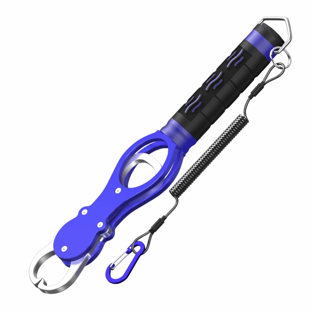 Heavy Duty Fishing Gripper Long Handle Fish Holder Weight Scale Fish Lip Gripper Fishing Tool