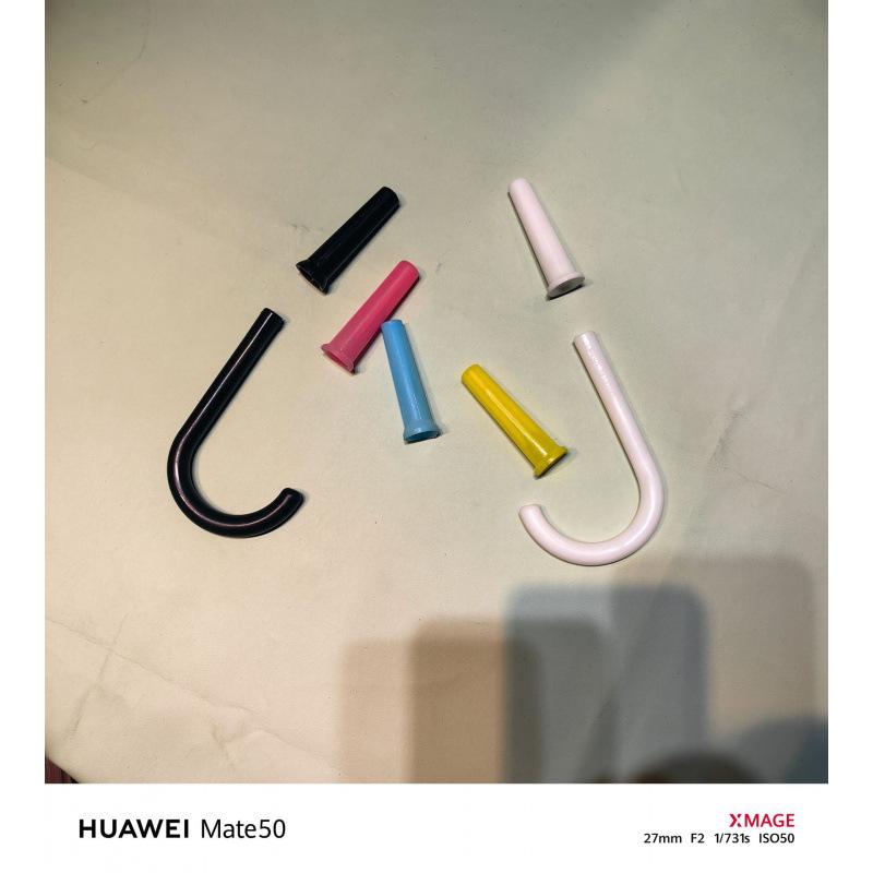 Прозрачный автоматический белый зонт с длинной ручкой - Бесплатная доставка