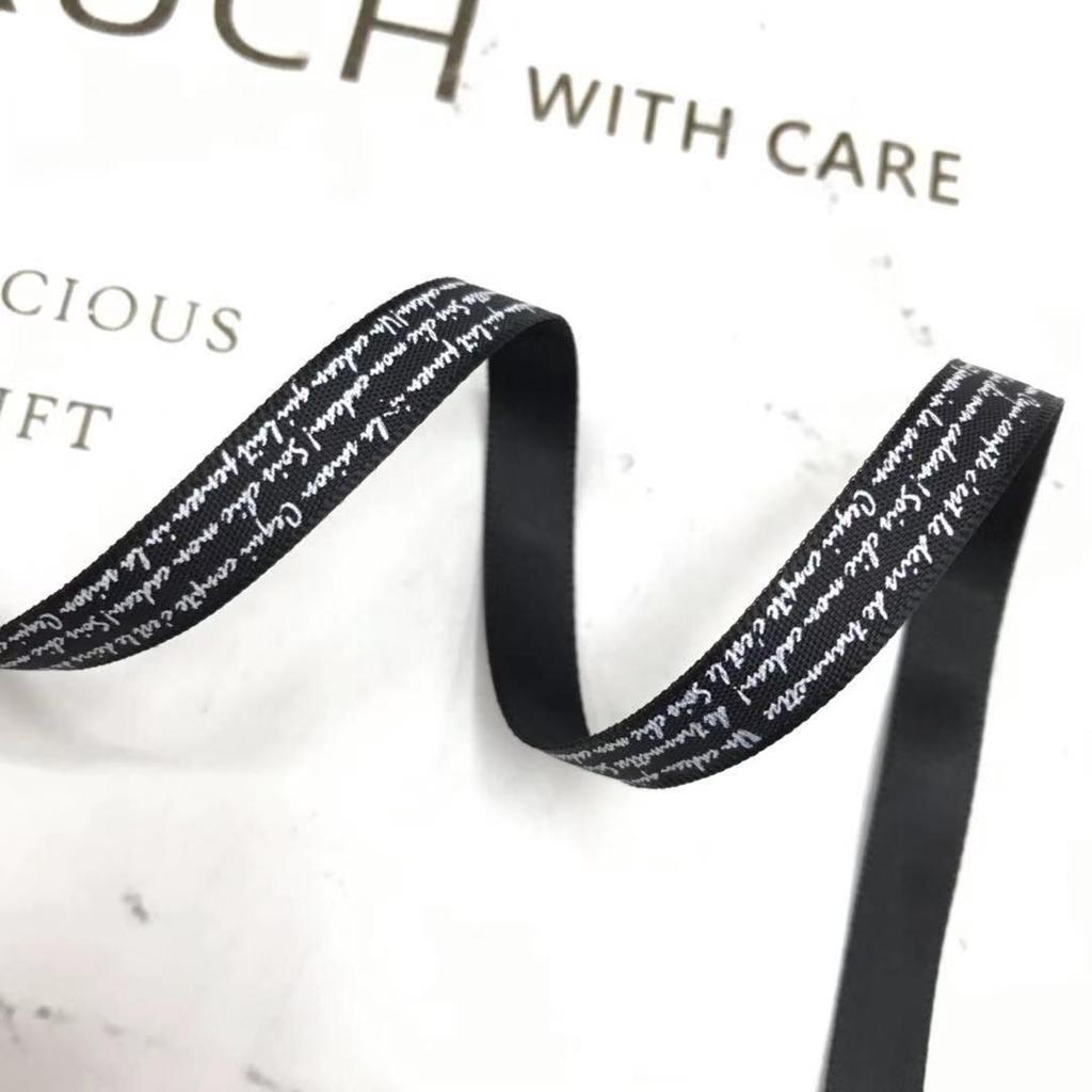 1 см полиэстеровая лента с печатными английскими буквами для самостоятельного изготовления аксессуаров для волос и подарков