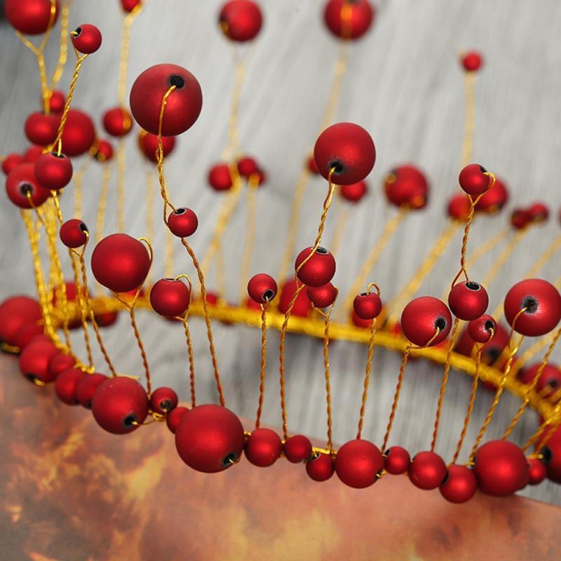 Корейский головной убор со стразами и жемчугом для девочек, Корона, домашний декор для дня рождения, торта, топпер, тиара