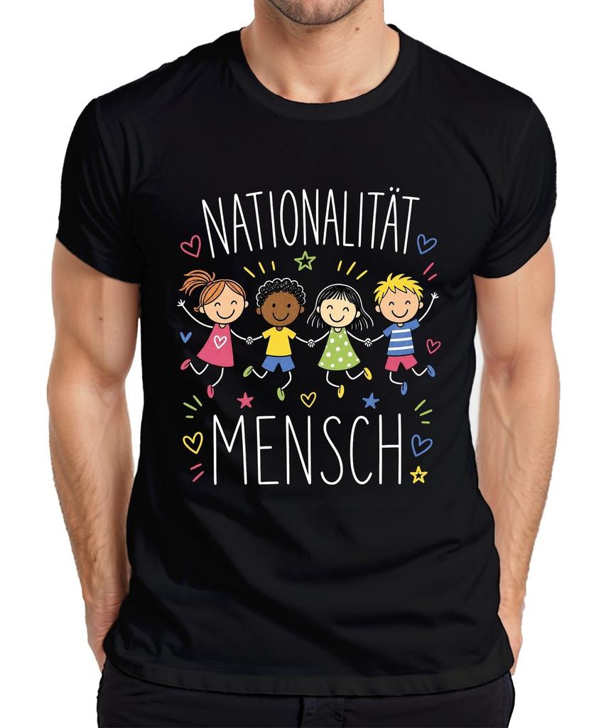 Nationality People Kids Peace Tolerance Diversity Cohesion Mens T-Shirt