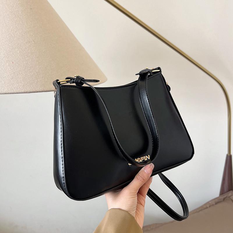 Trendy Spring Solid Color Underarm Bag For Women Chic Stylish Shoulder Bag