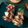 500Ml Christmas Tree Snowman Sweet Jar Candy Cookie Storage Box Juice Chocolate Gift Packing Diy Container New Year Decor Bottle