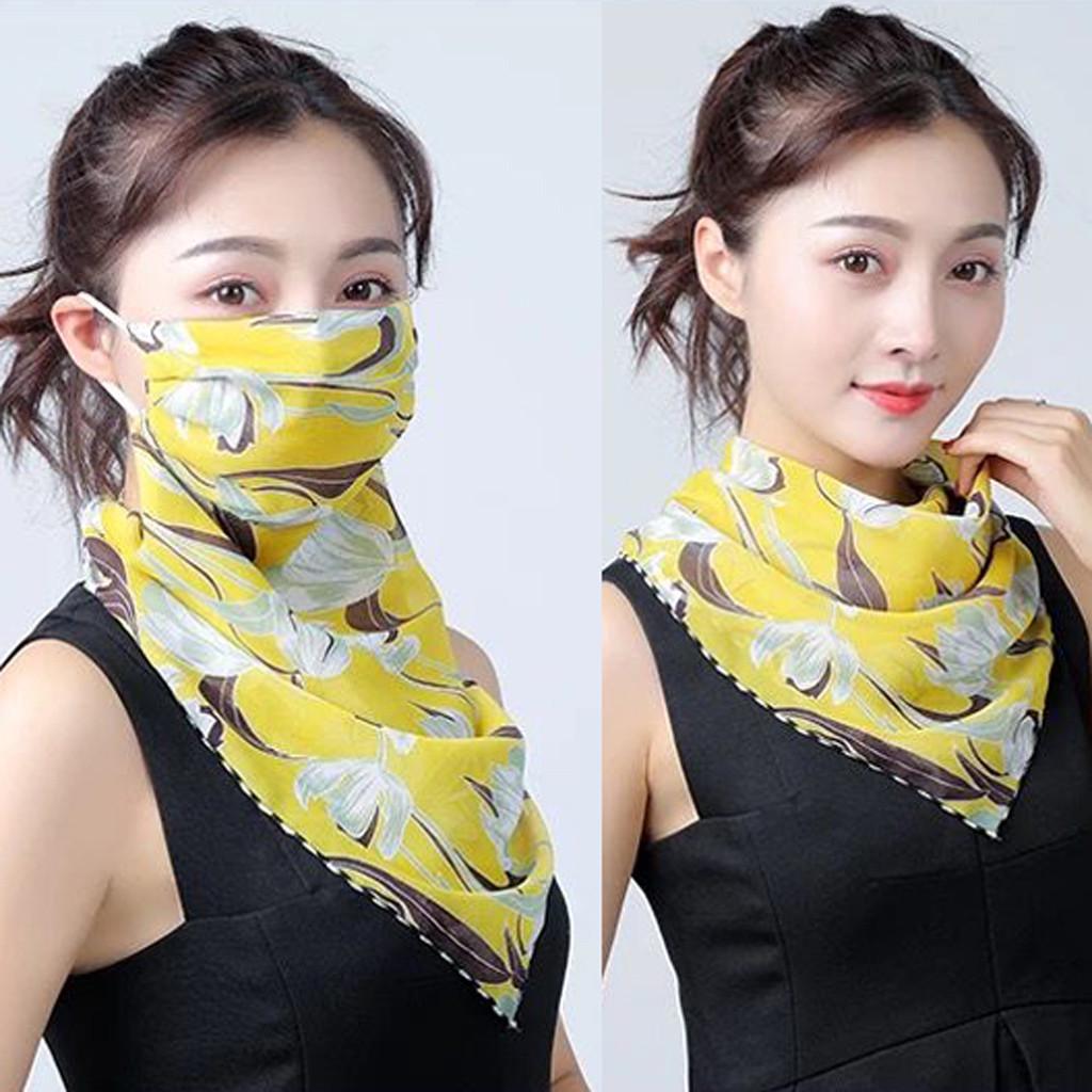 Women Sun Protection Print Scarf Neck Scarf