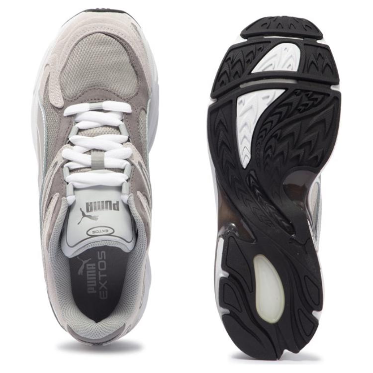 Puma Extos Nostalgic Fashion Low-Top Casual Shoes Unisex Sneakers Gray Silver 399828-01