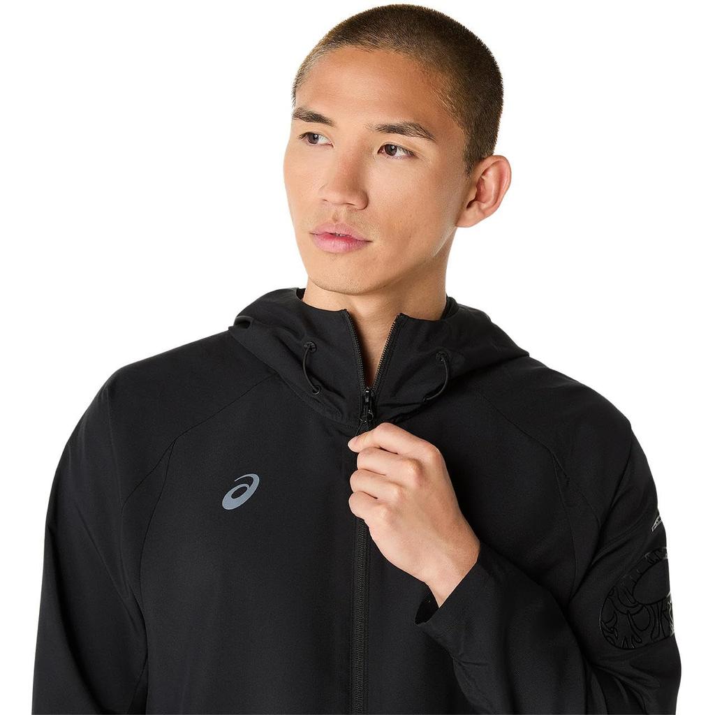 Тренировочная куртка Dry Actimotion Cross Hoodie 2031E980 унисекс для взрослых 001 S [ASICS] (Производительность Черный)