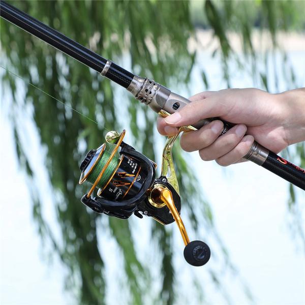 Набор удочек и катушек Sougayilang, портативная телескопическая удочка длиной 1,8-3,0 м с комплектом рыболовных катушек 12 + 1BB для пресноводной рыбалки