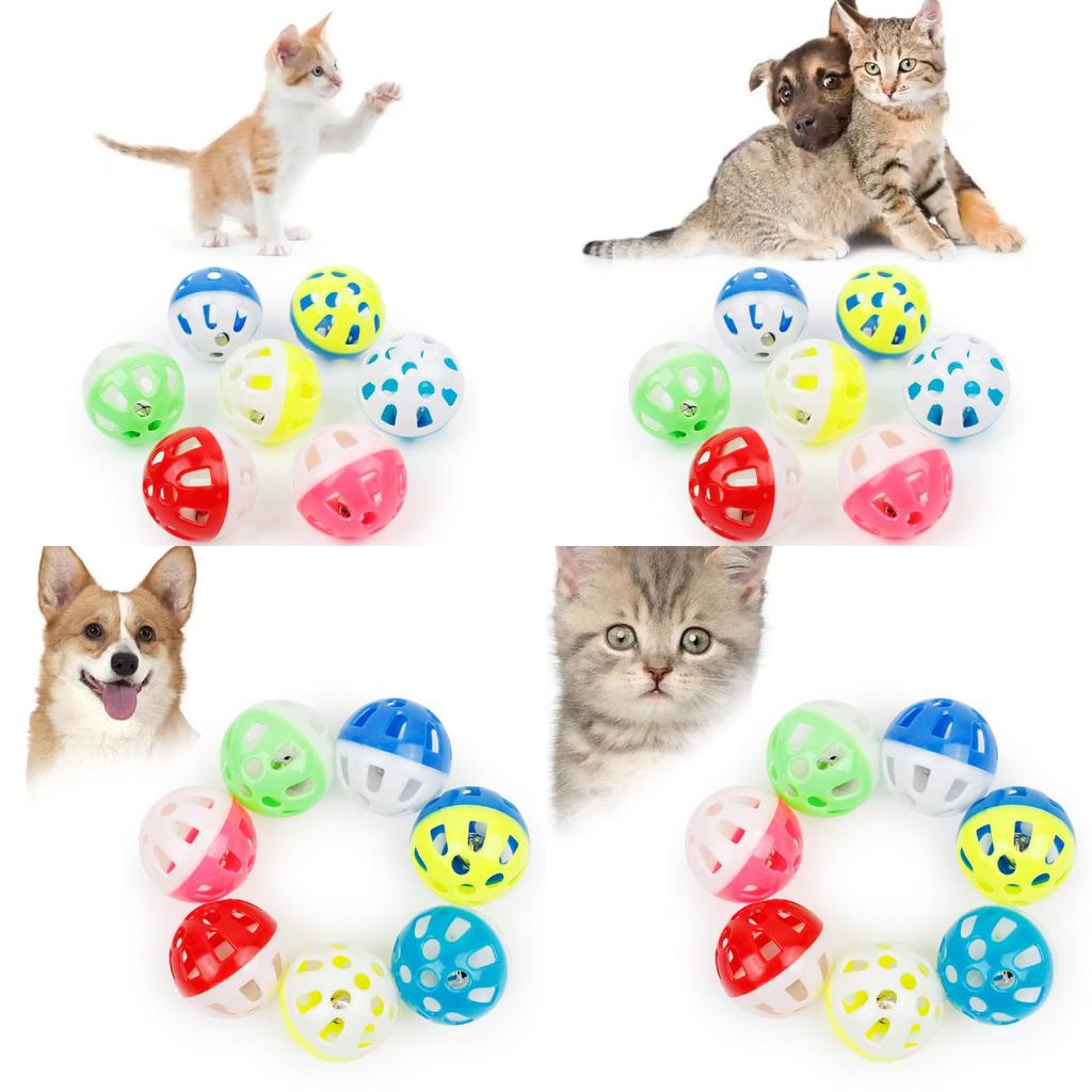 Пластиковый мяч для бросания для домашних животных с полым дизайном для кошек и мелких питомцев