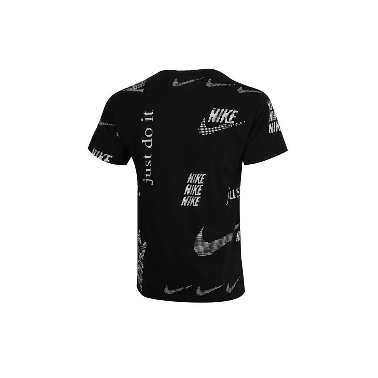 Nike Спортивная одежда Футболка с коротким рукавом с логотипом Мужские топы Черные CW0378-010