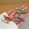Fashion Bird Branch Brooch Diamond Animal Alloy Jewelry Coat Exquisite Pin Personalized Jewelry