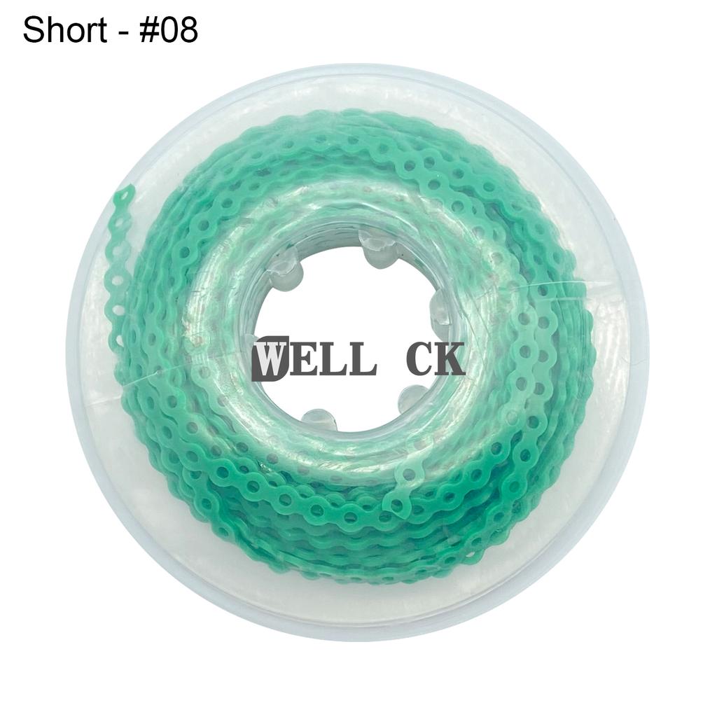 WELL CK 1Pcs Dental Orthodontic Elastic Rubber Power Chain Rubber Band Short Type