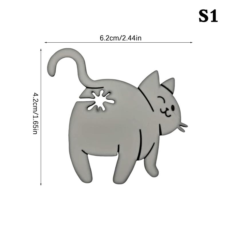 Смешная клипса для хлеба в виде кошачьей попки, 3D-печать, зажим для пакета, держатель для пакета, новинка, кухонный гаджет для любителей кошек, хранение продуктов, домашний декор, 1/2/3 шт.