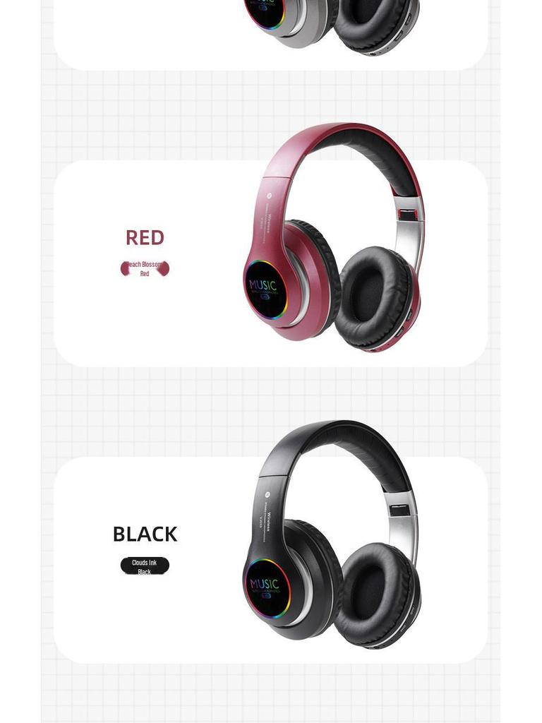 Спортивные беспроводные наушники VJ033 LED Bluetooth 5.0 — новая модель с креплением на голову