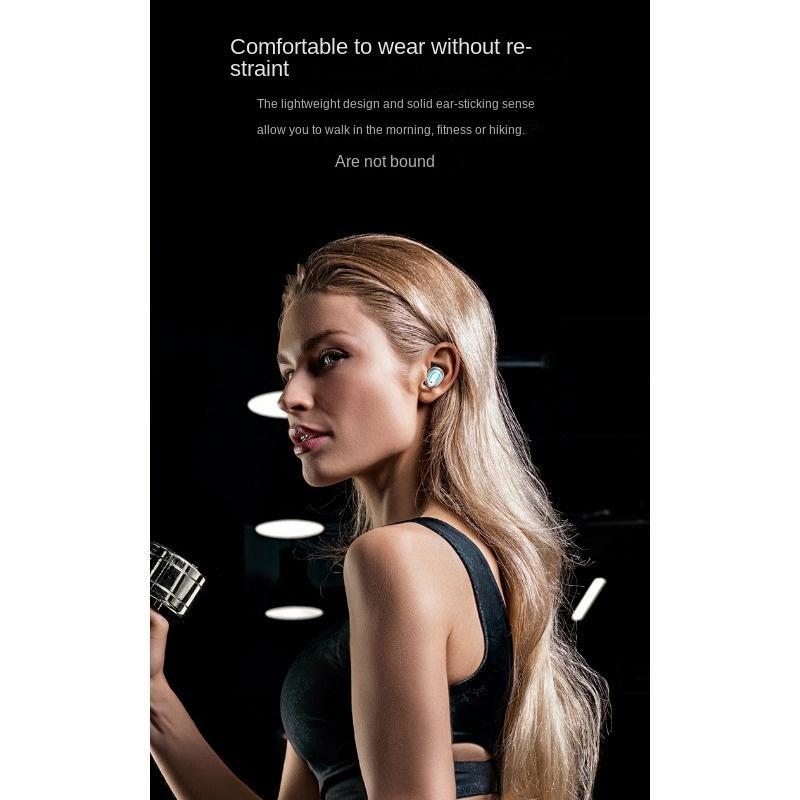 New Bluetooth Wireless Headset Tws Game Mecha Digital Display Headset CQ-01 Low Latency In-ear Headset