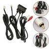 Car Navi USB+RCA Input AUX Port Panel Interface Extension Cable Adapter Panel
