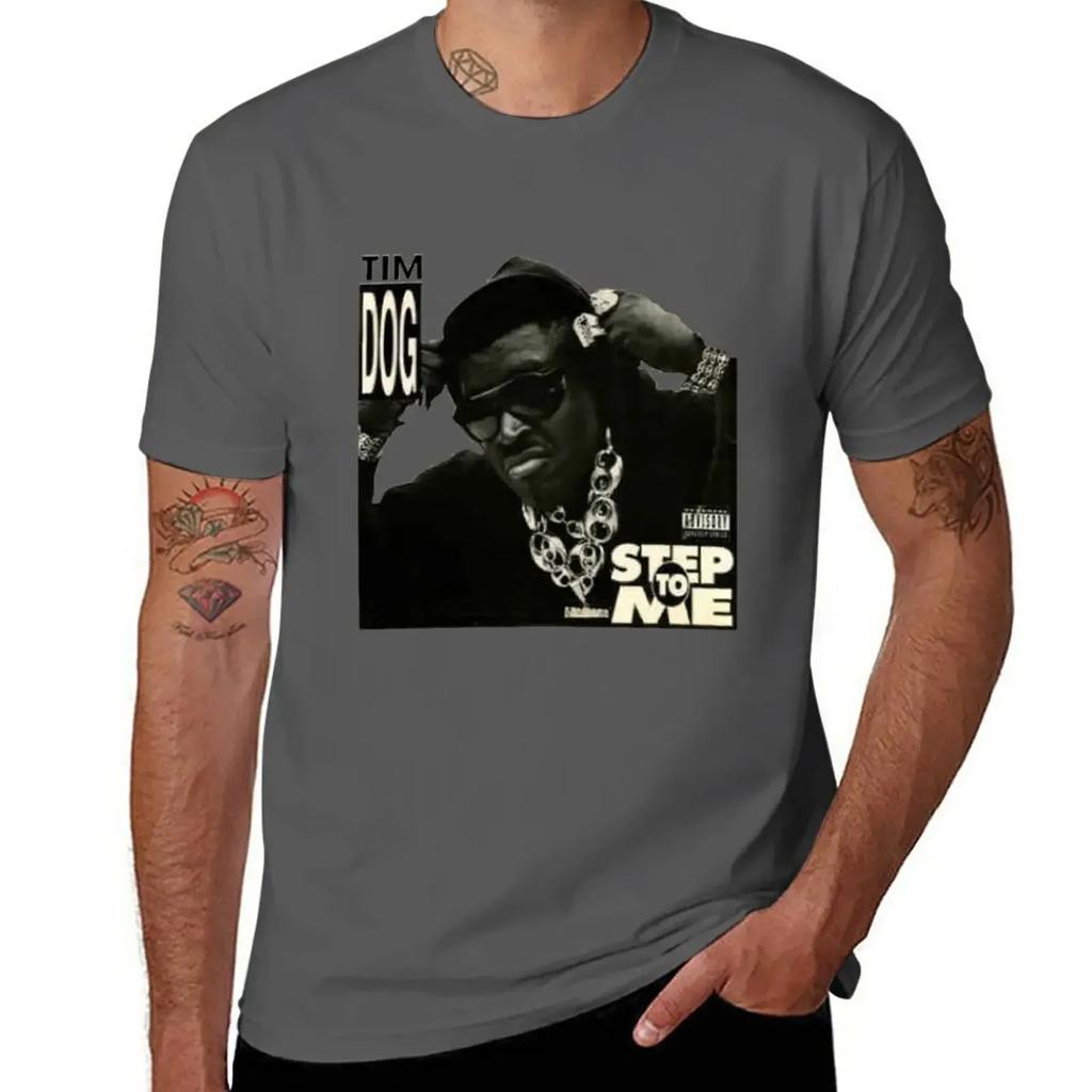 Tim Dog Step To Me Hip Hop 1991 Rap Tshirt Oversizeds Anime Clothes Graphics Unisexs Vintage T Shirts