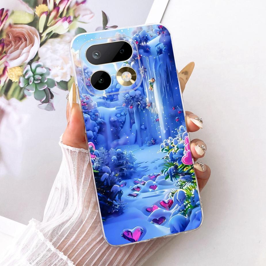 Чехол для Realme 16 Pro 5G RMX5121 Роскошный чехол с рисунком цветов Мягкий тонкий чехол для телефона Для Realme 16 Pro Plus Realme16 Pro+ 5G Сумки