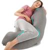 NooyaStyle Body Pillow by a Supports Sleeping Body Pregnant Breastfeeding Washable with 2 Cool Contact In Body Large Distributes Body Good Sleep