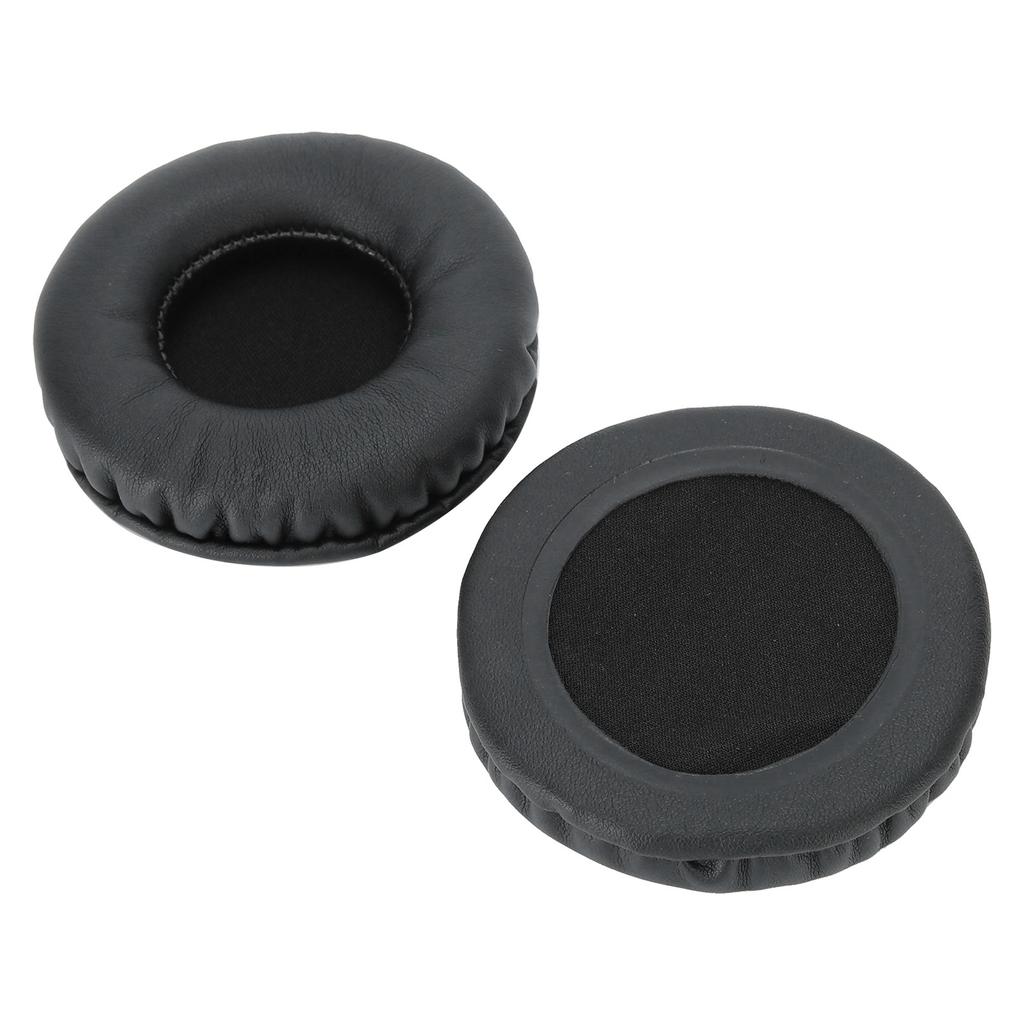 75MM Headphone Universal Ear Cushions Replacement Headset Foam Ear Pads Covers Black