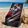 Red Cape Hero Beach Towel, Super Soft Microfiber, Perfect Gift for Her/Him, Birthday, for Pool, Beach, Travel, Decor Beach Party