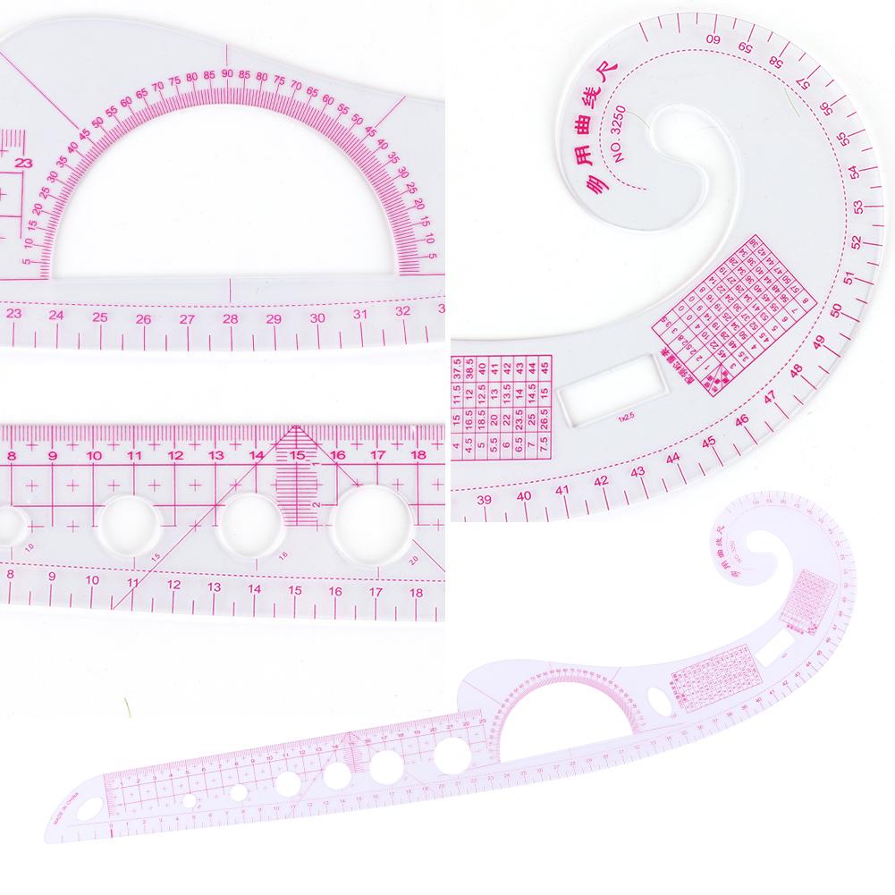 ABS Measure Tailor Ruler Shaped Curve Styling Design Sewing Tools Soft Plastic Ruler for Quickly Measuring Accessories