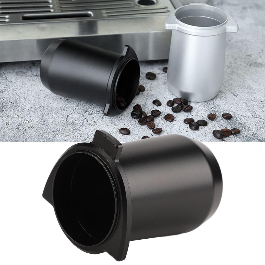 Coffee Powder Cup 54mm Aluminum Alloy Powder Feeder Cup Compact Lightweight Anti Flying Coffee Dosing Mug for 8