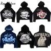 Худи из хлопка в стиле хип-хоп готика RogueWave, американский хип-хоп Y2K Харадзюку, с мультяшным принтом, свободное, больших размеров, свитер-худи для мужчин и женщин, топ