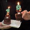 Свеча Капибара Цифра 0-9 Свеча на День Рождения для Торта Украшение для Торта Топпер для Торта Вечеринка в честь Дня Рождения Вечеринка для Будущей Мамы Свечи Декор для Десерта