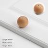 Wooden Door Handles Ball Knob Drawer Pulls Natural Beech Furniture Handles For Cabinets And Drawers Knobs Wardrobe Pulls