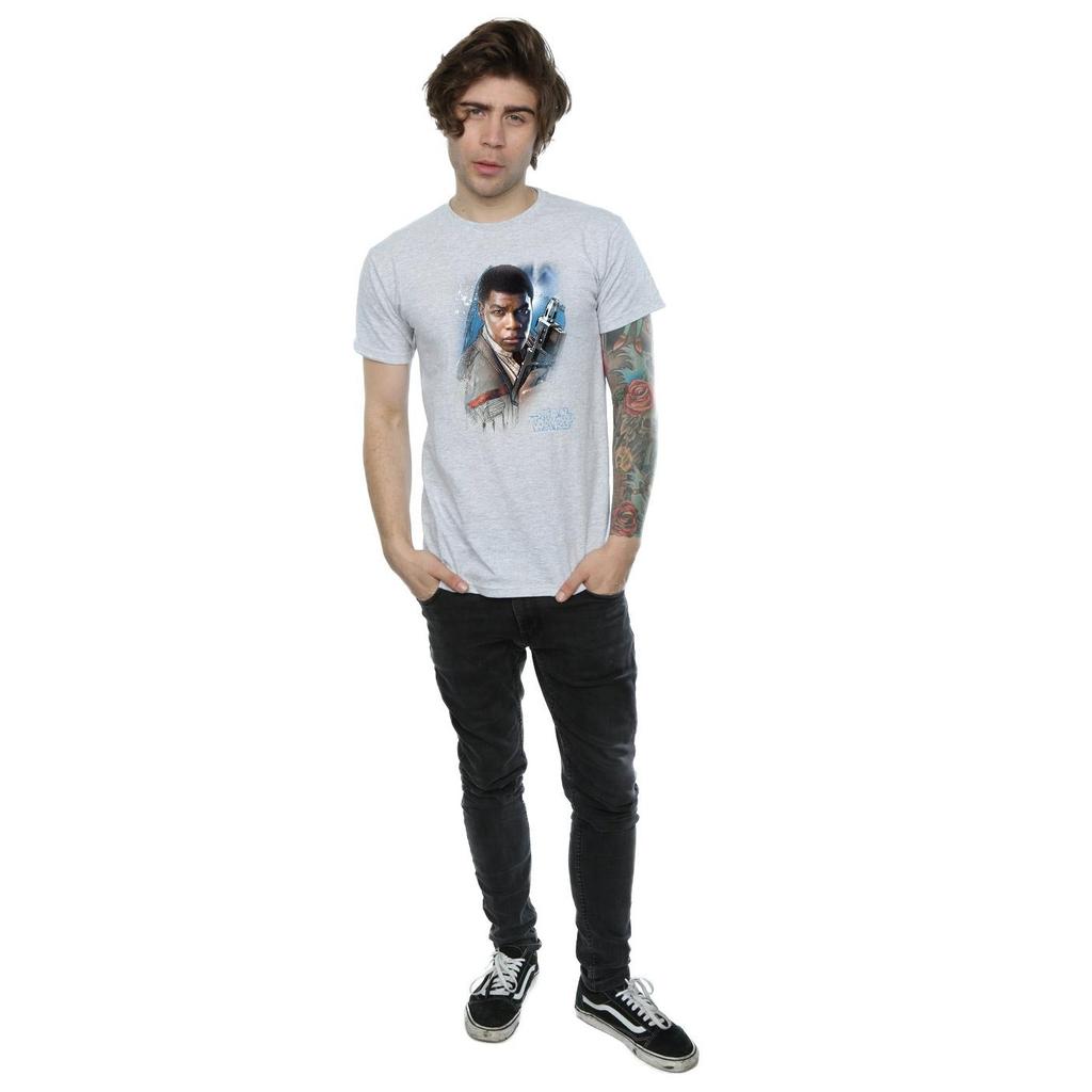 Star Wars Mens The Last Jedi Finn Brushed T-Shirt