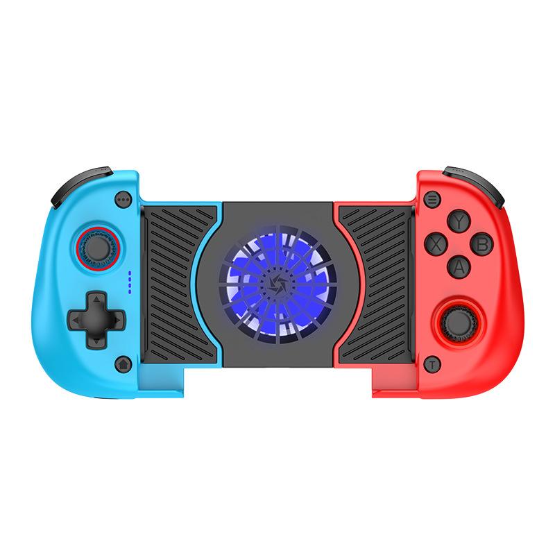 Handle Game Controller Cooling Fan Wireless BT Stretch Joystick for IOS Android Smartphones