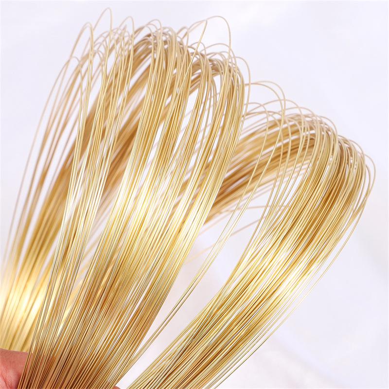 Проволока из меди с полутвердым покрытием из золота 14 карат, не шелушащаяся, для изготовления ювелирных изделий своими руками
