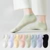 Female Summer Pure Cotton Non-slip Mesh Can Not Fall with Breathable Shallow Mouth Invisible Short Cotton Socks